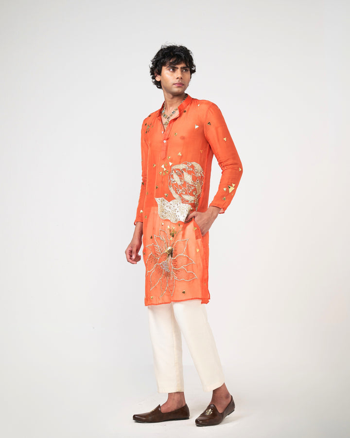 Narangi Dust Kurta