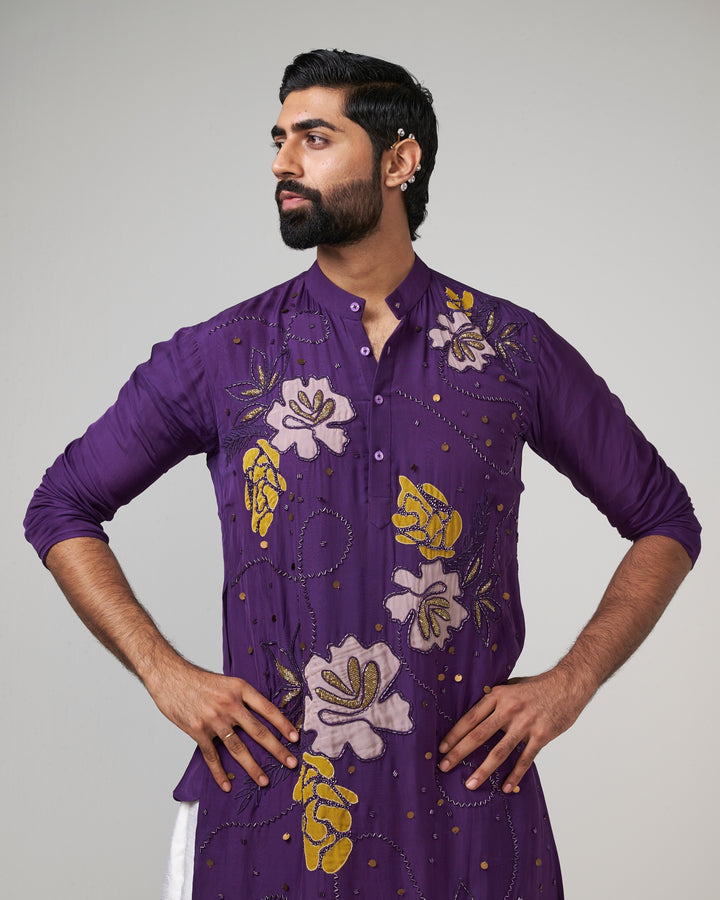 Purple Charm Kurta Set