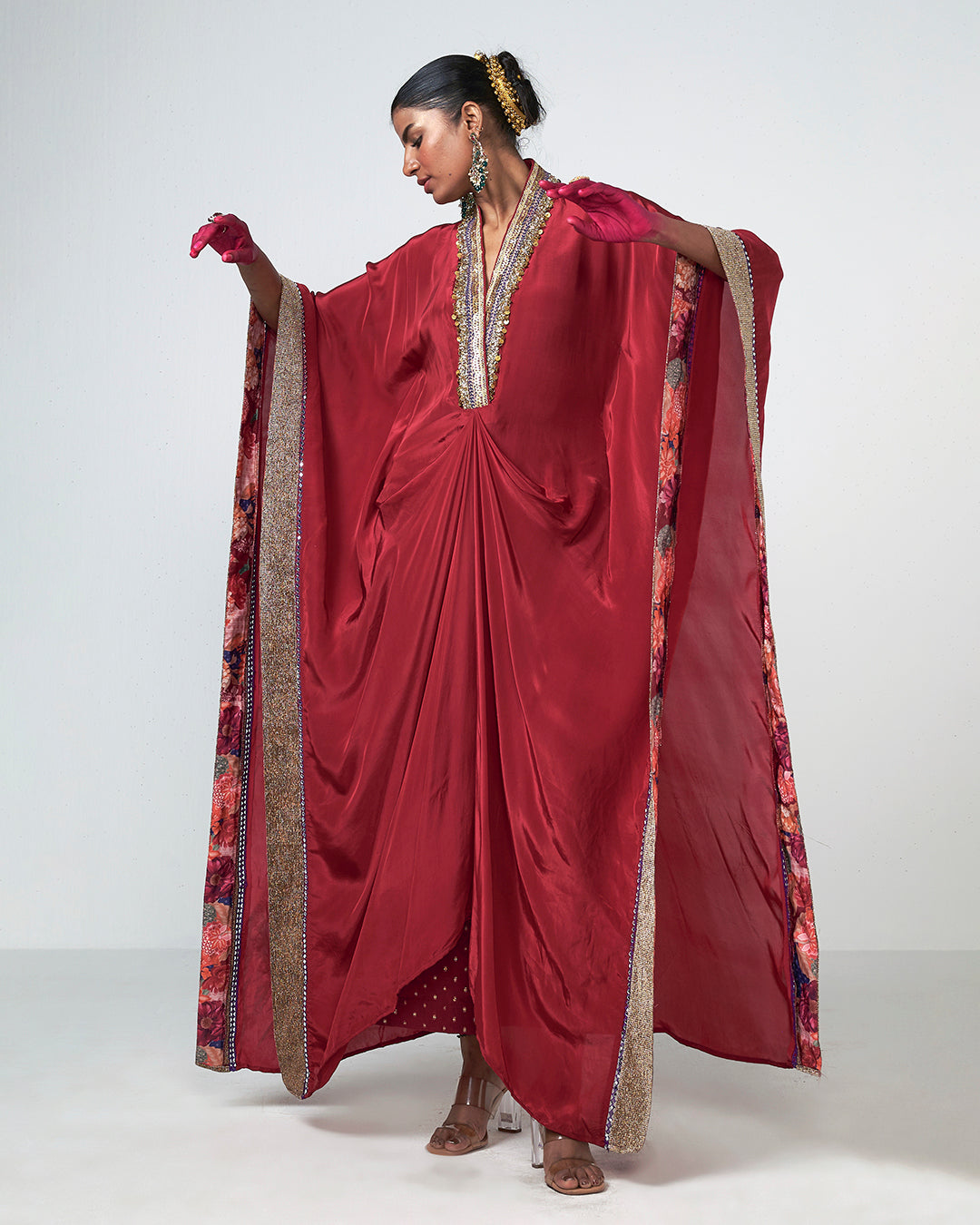 Cherry Kaftan Set