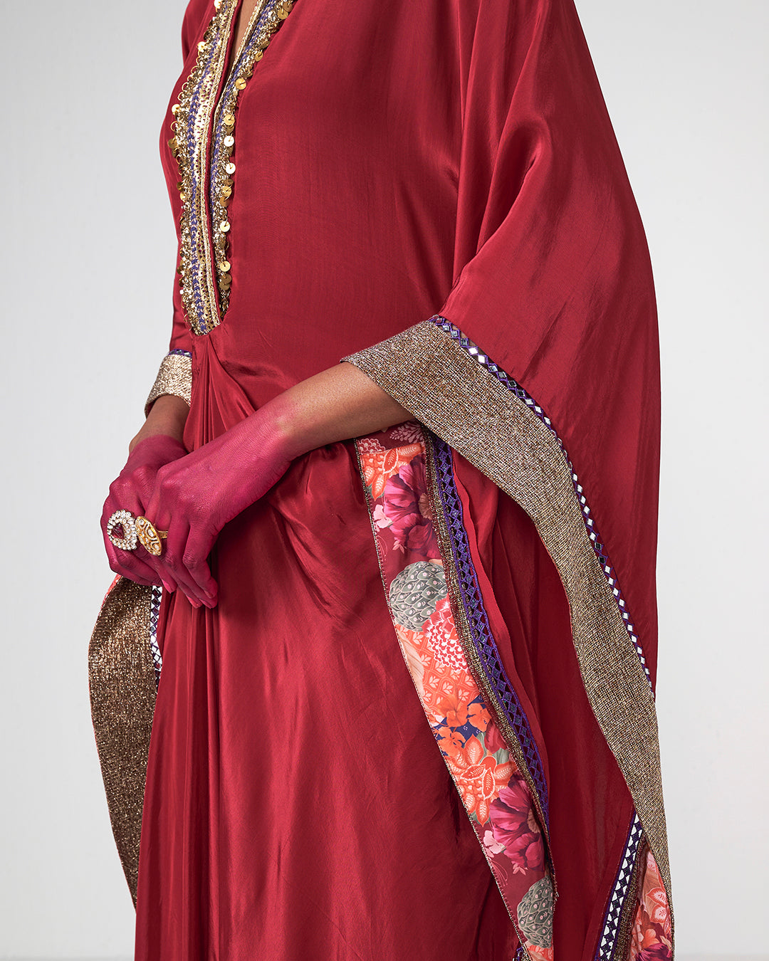 Cherry Kaftan Set