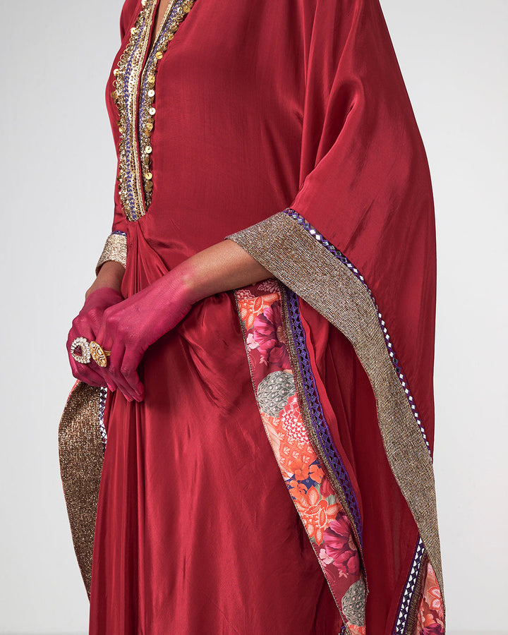 Cherry Kaftan Set