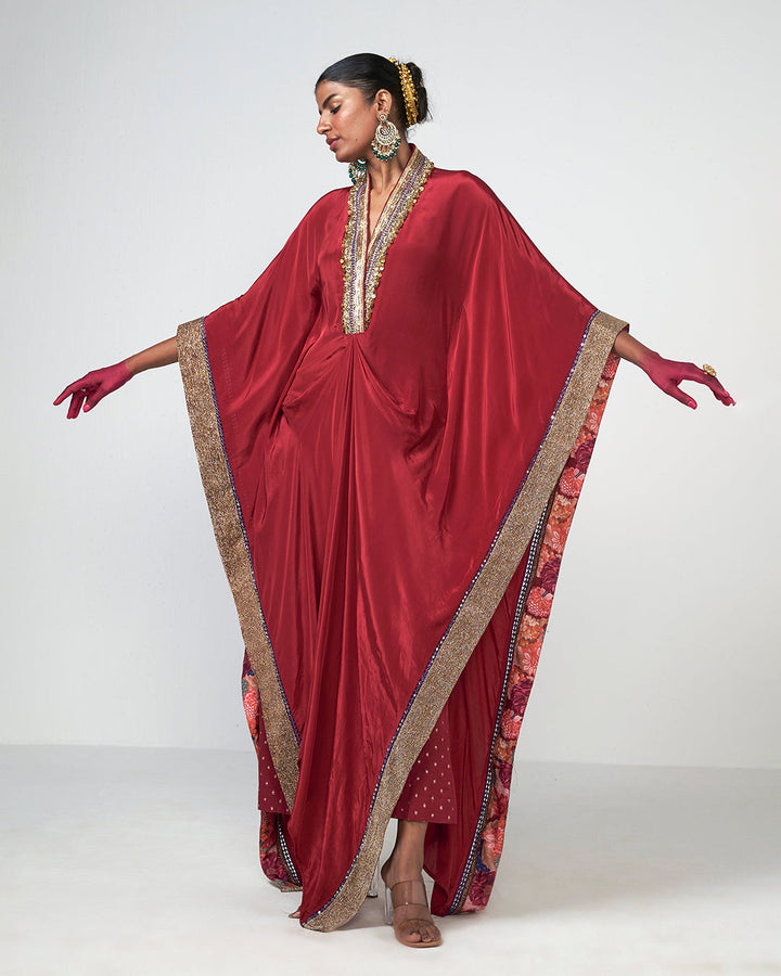 Cherry Kaftan Set