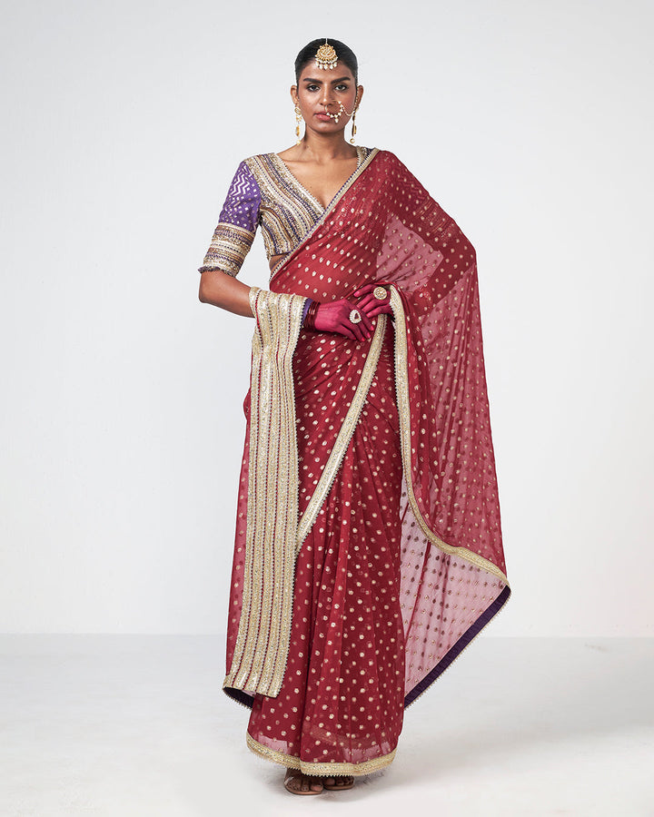Cherry Dewk Saree