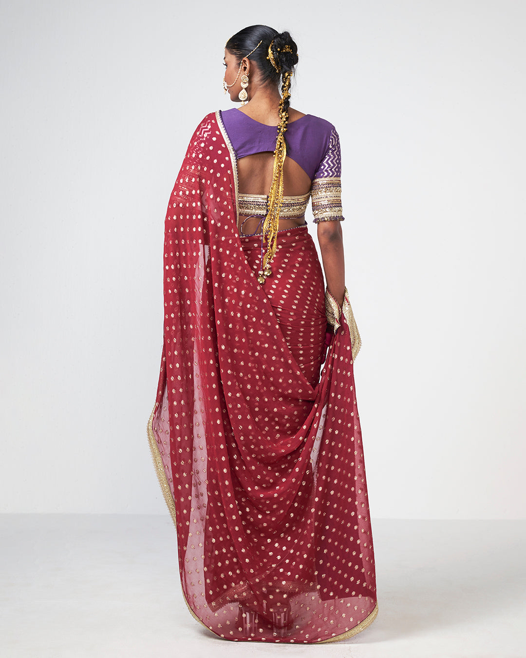 Cherry Dewk Saree