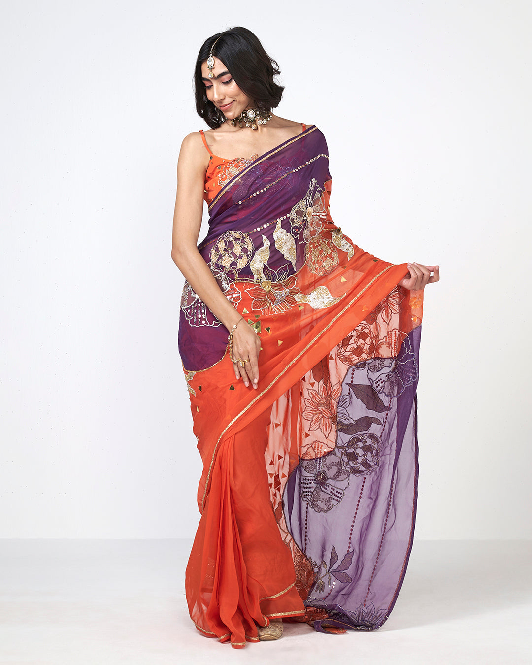 Jamun Berry Saree