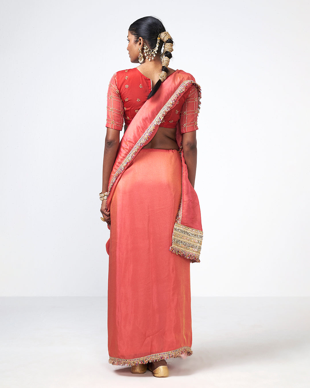 Coral Tales Saree