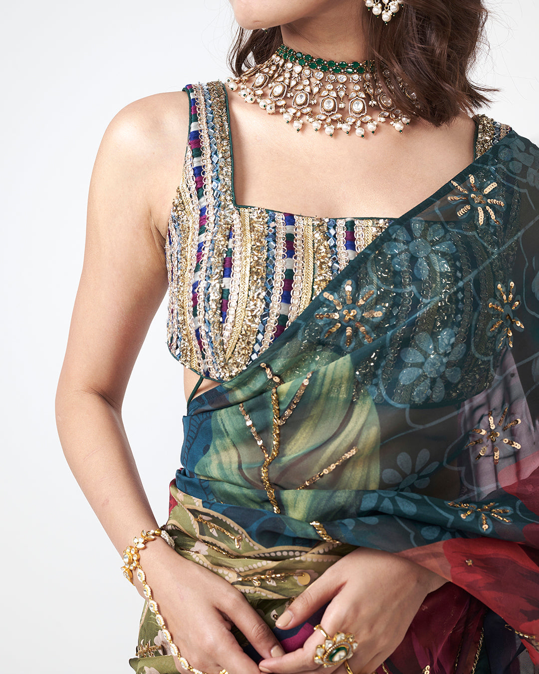 Corbet Glam Wrap Saree