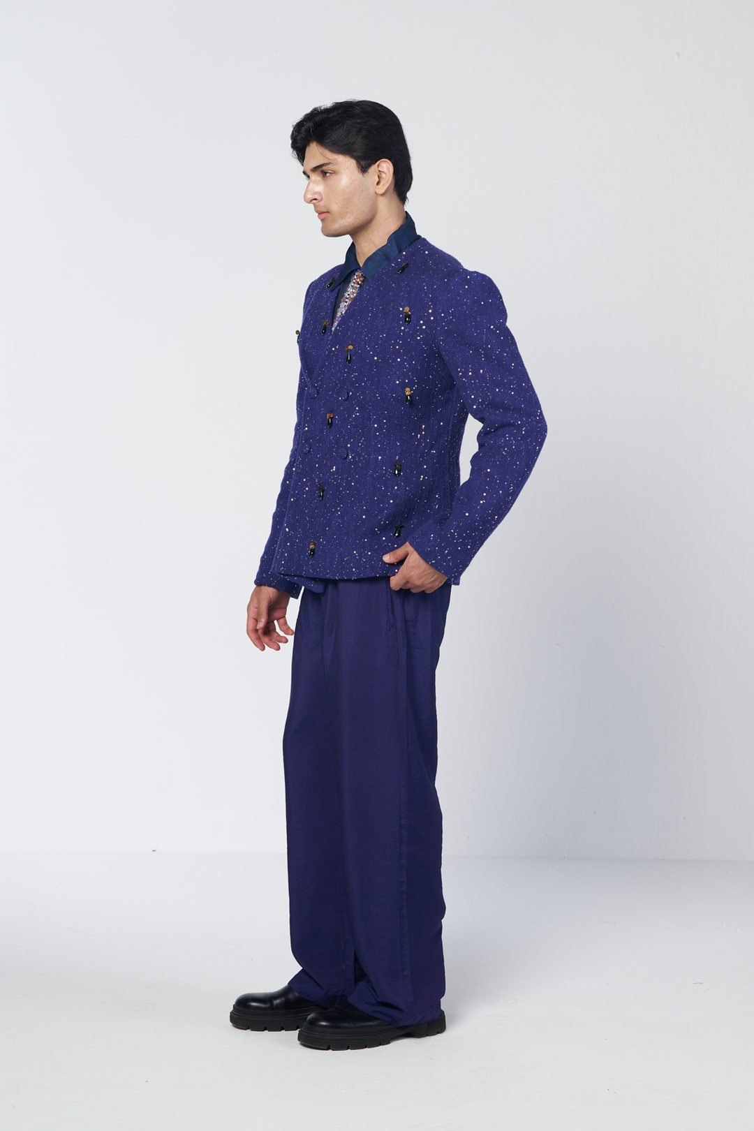 Rimjhim Double Breasted Coat Set