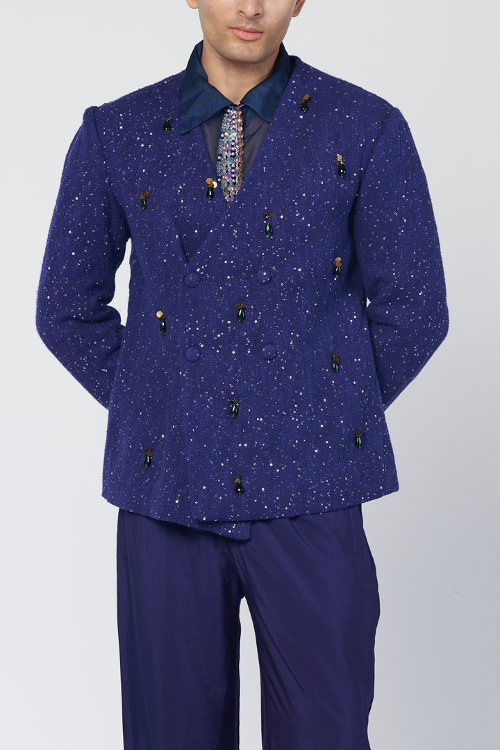 Rimjhim Double Breasted Coat Set