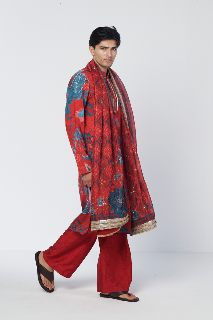 Red Mirage 2.0 Kurta set