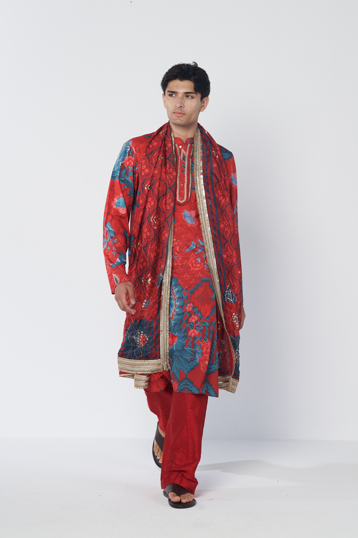 Red Mirage 2.0 Kurta set