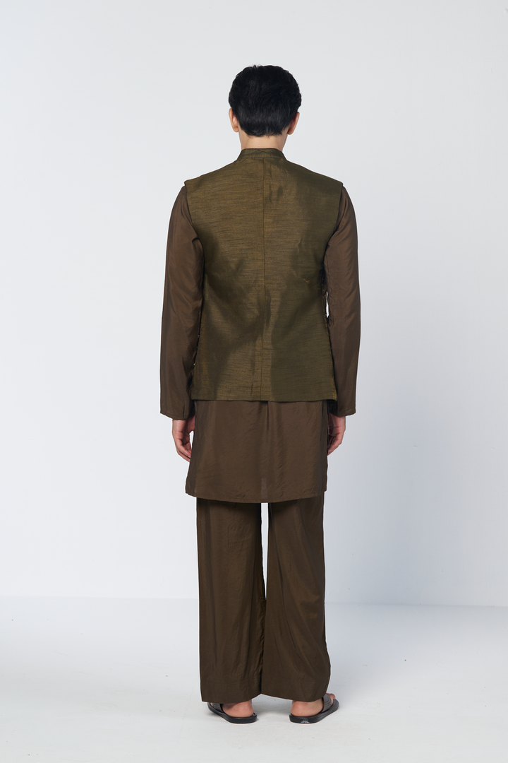 Shadow Olive Men's Kurta