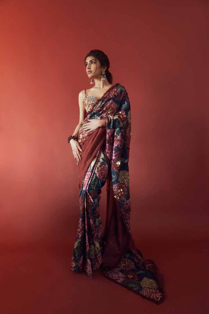 Sreeleela in Cola Corbet saree