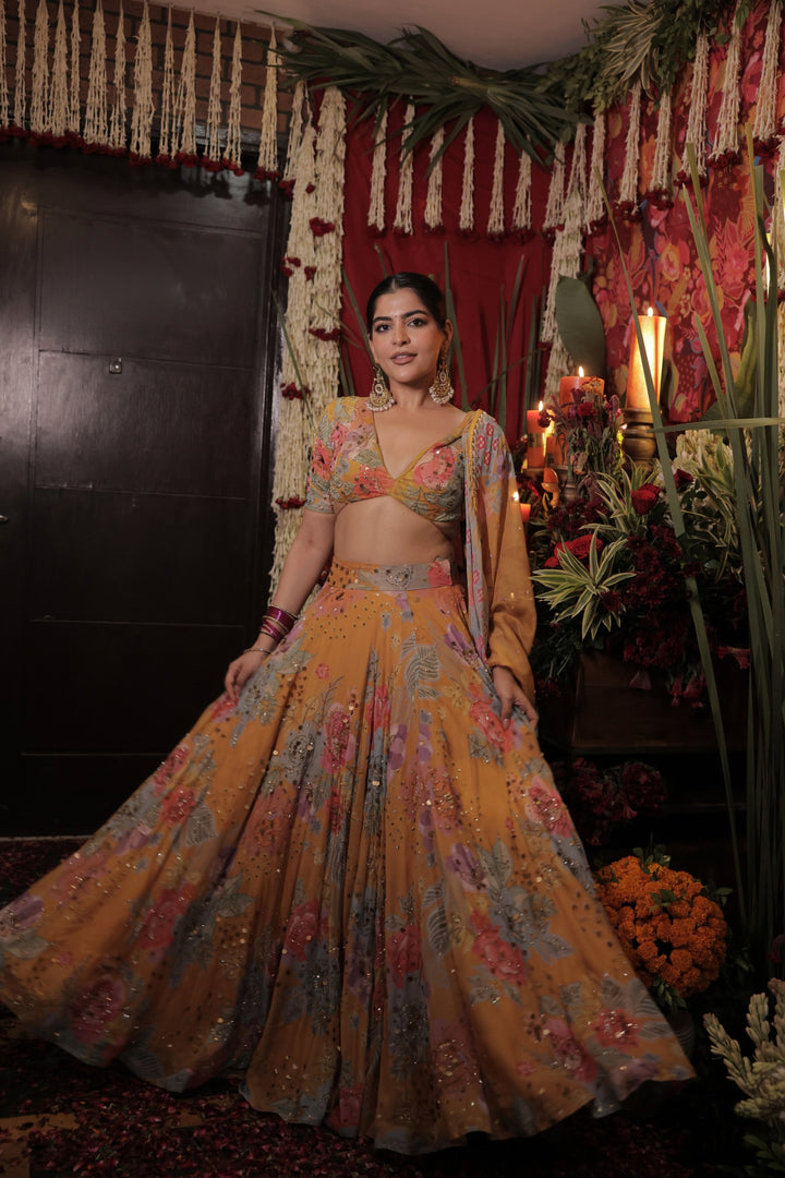 Kritika Khurana in Amber Affair Lehenga
