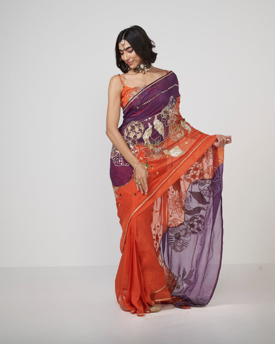 Jamun Berry Saree