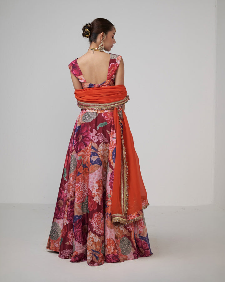 Cherry Boho Lehenga