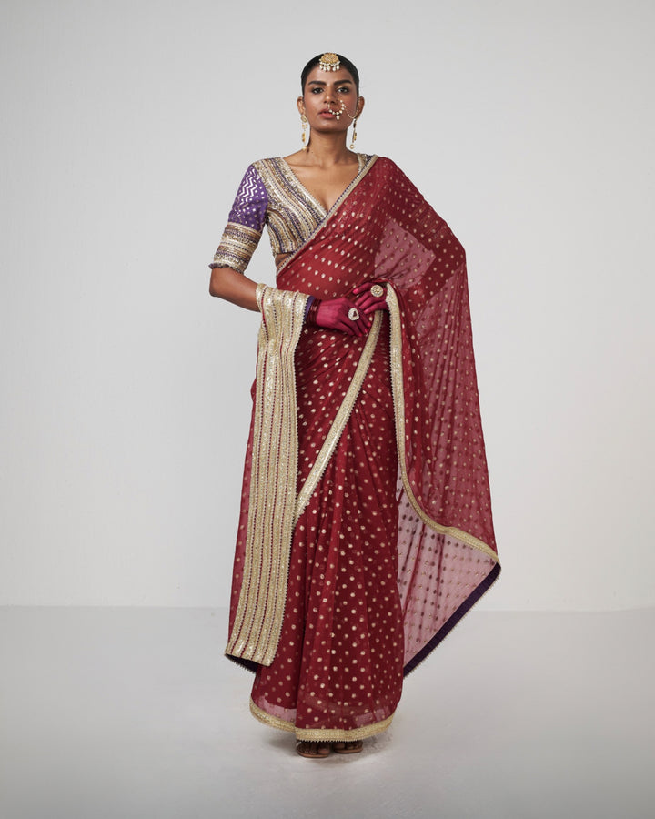 Cherry Dewk Saree