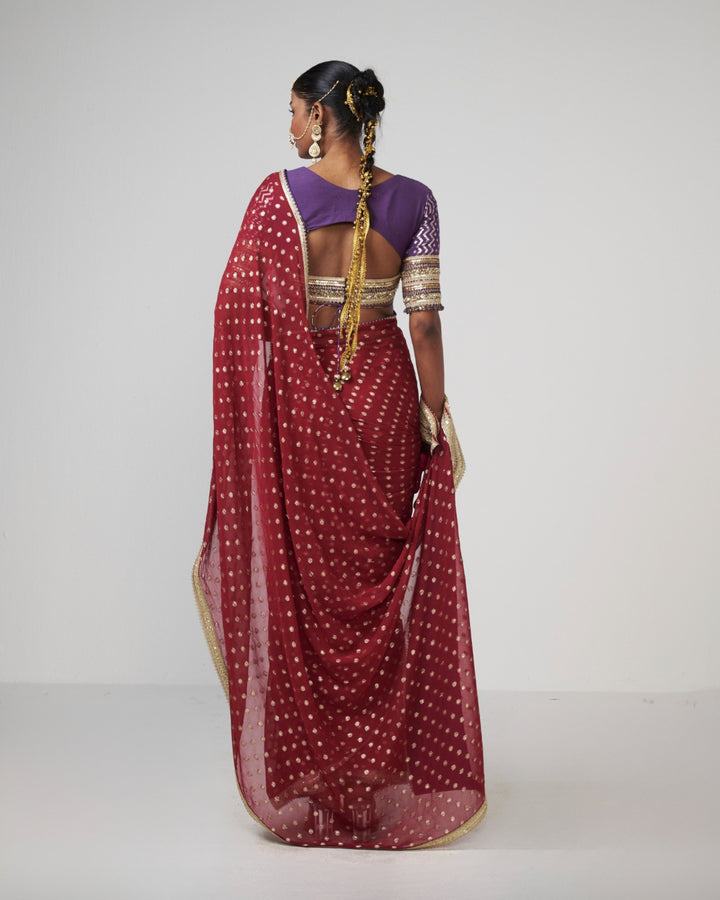 Cherry Dewk Saree