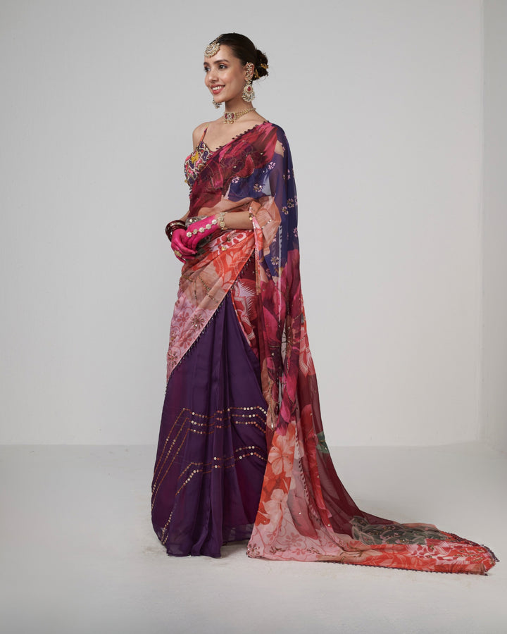 Cherry Muse Saree