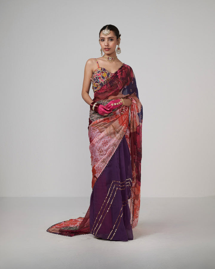 Cherry Muse Saree
