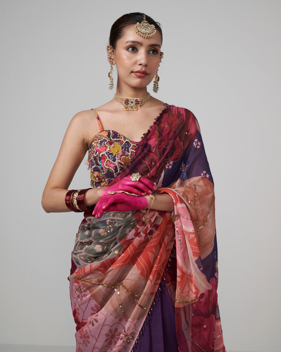 Cherry Muse Saree
