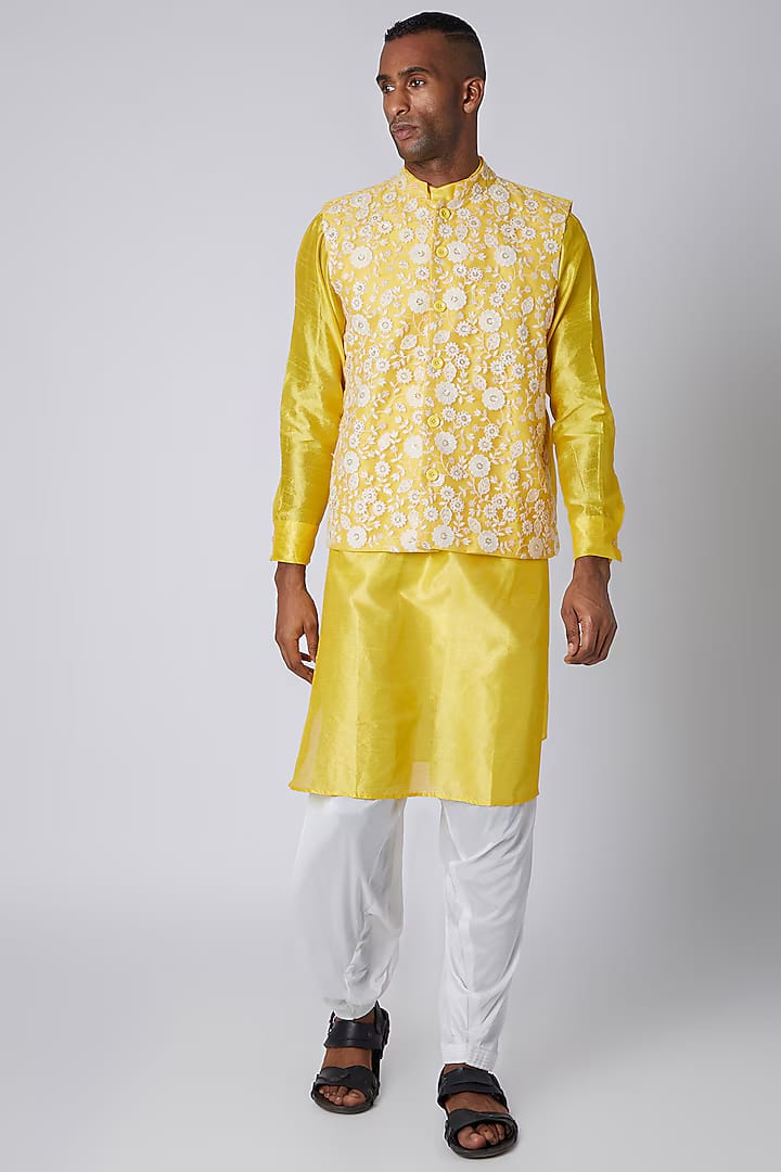 Yellow Jacket kurta