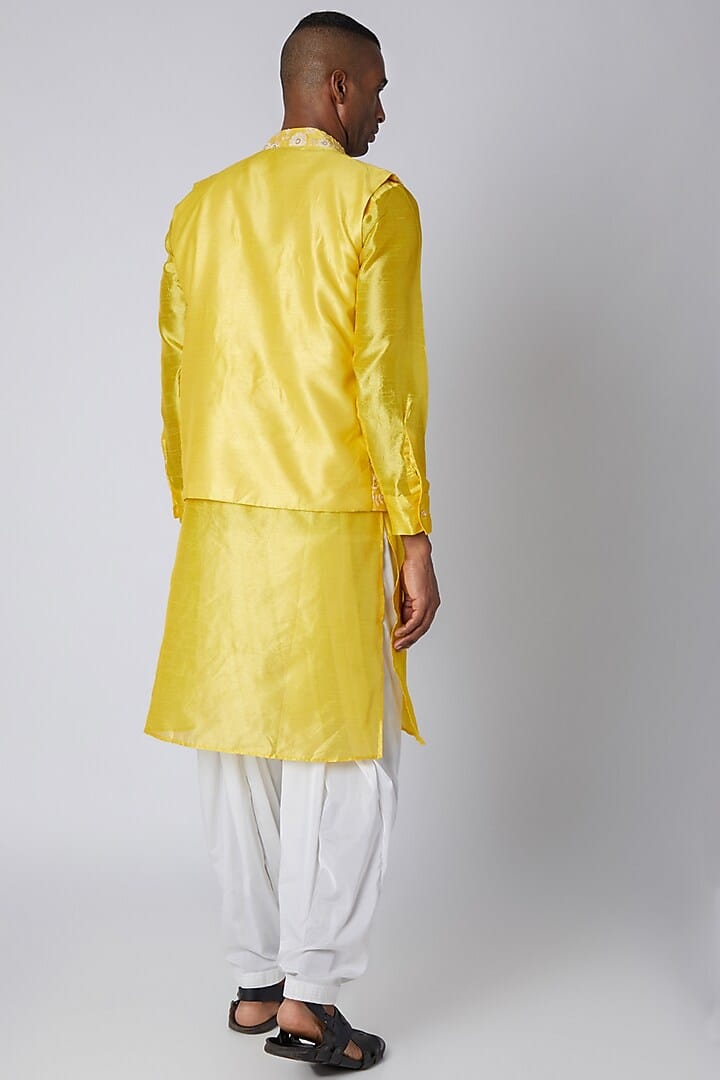 Yellow Jacket kurta