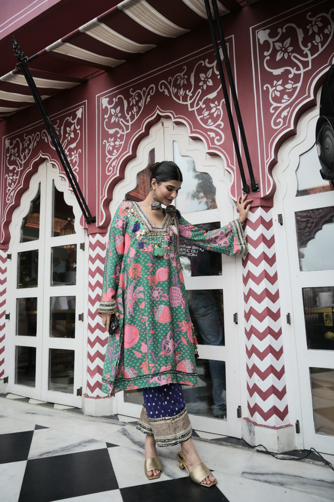 Deeksha Khurana in Jade Choga Set