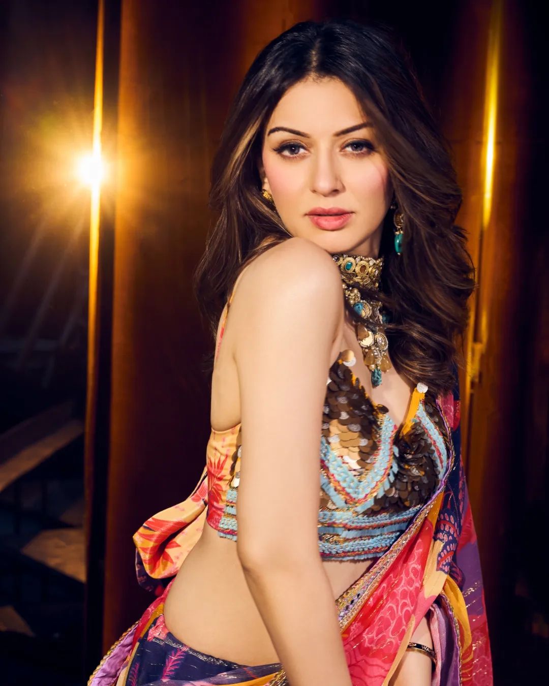 Hansika Motwani in Butter Cup Saree