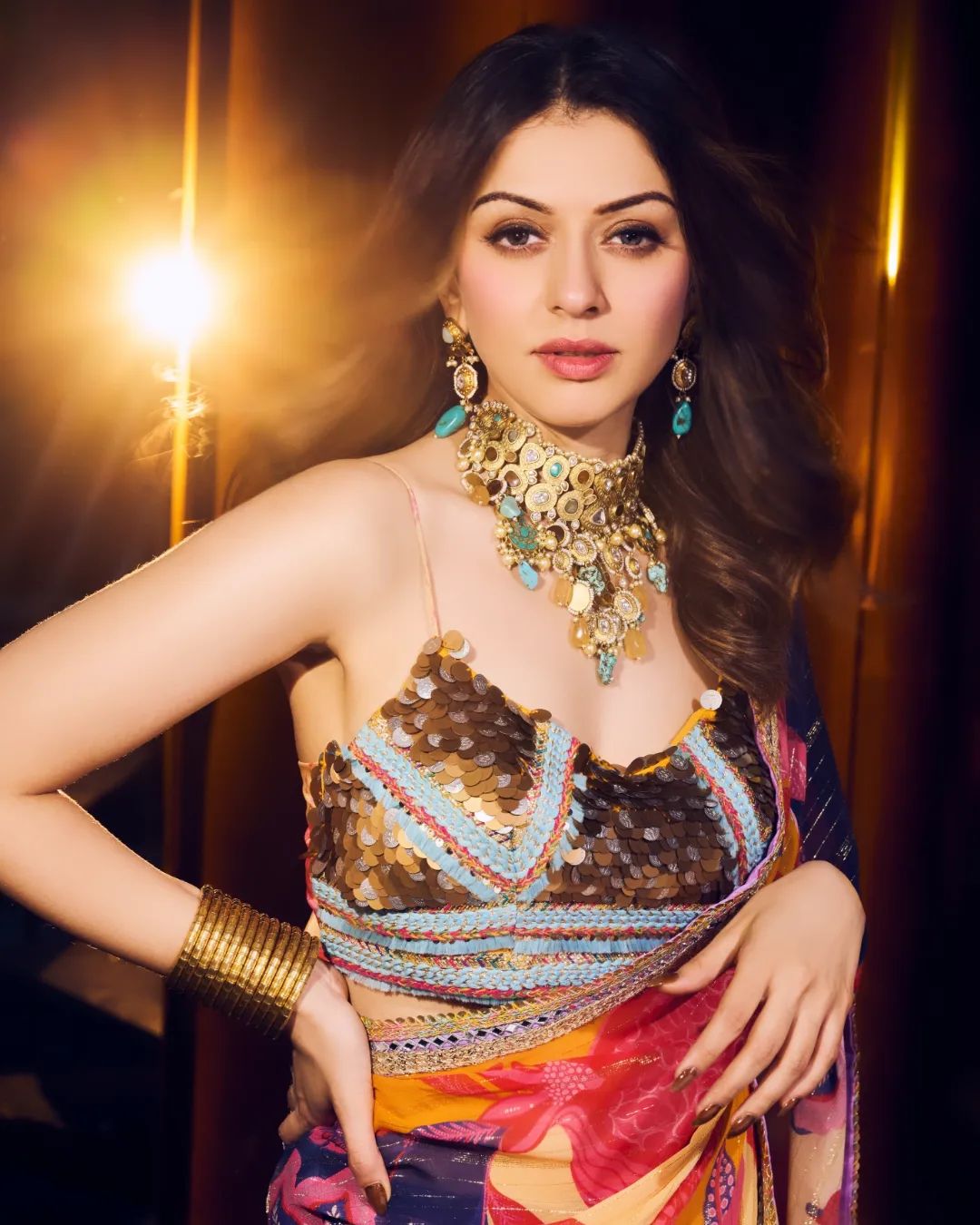 Hansika Motwani in Butter Cup Saree