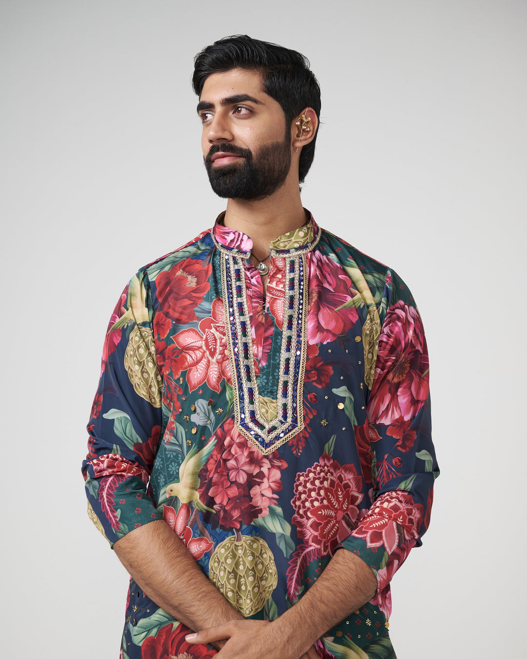 Midnight forest kurta