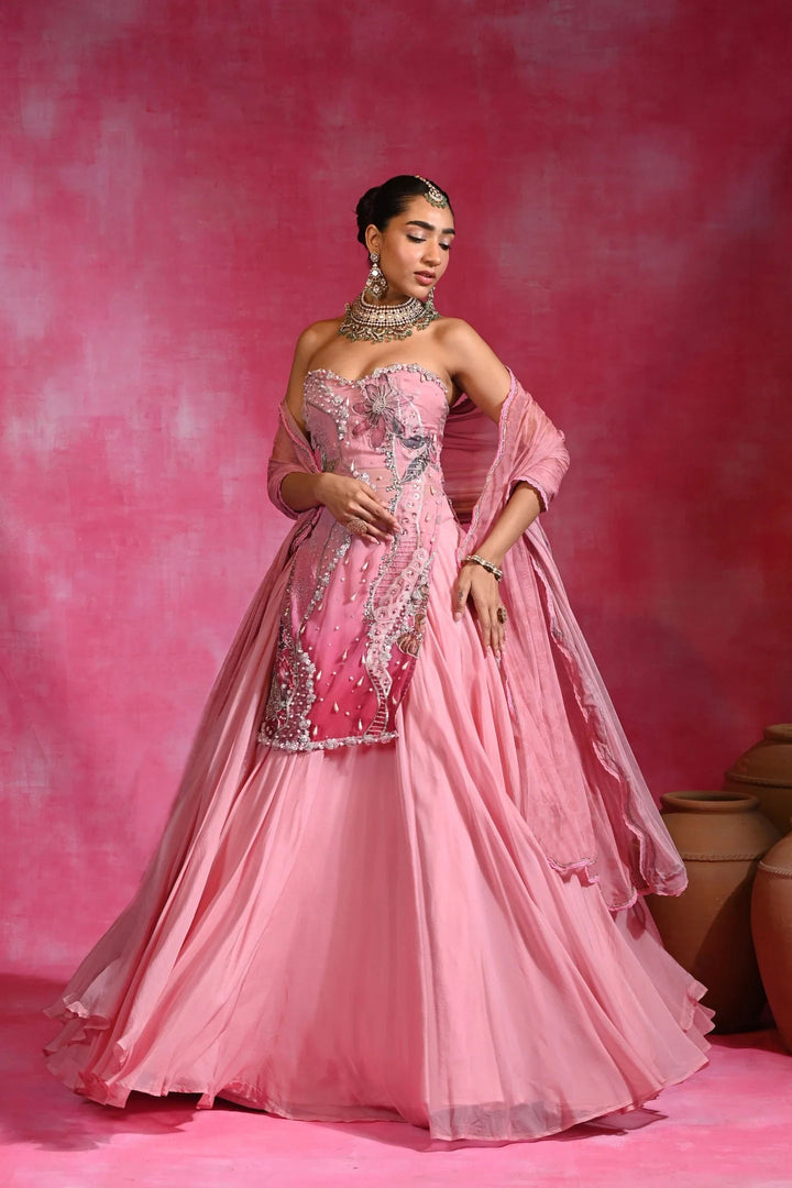 Gulabi sitara set