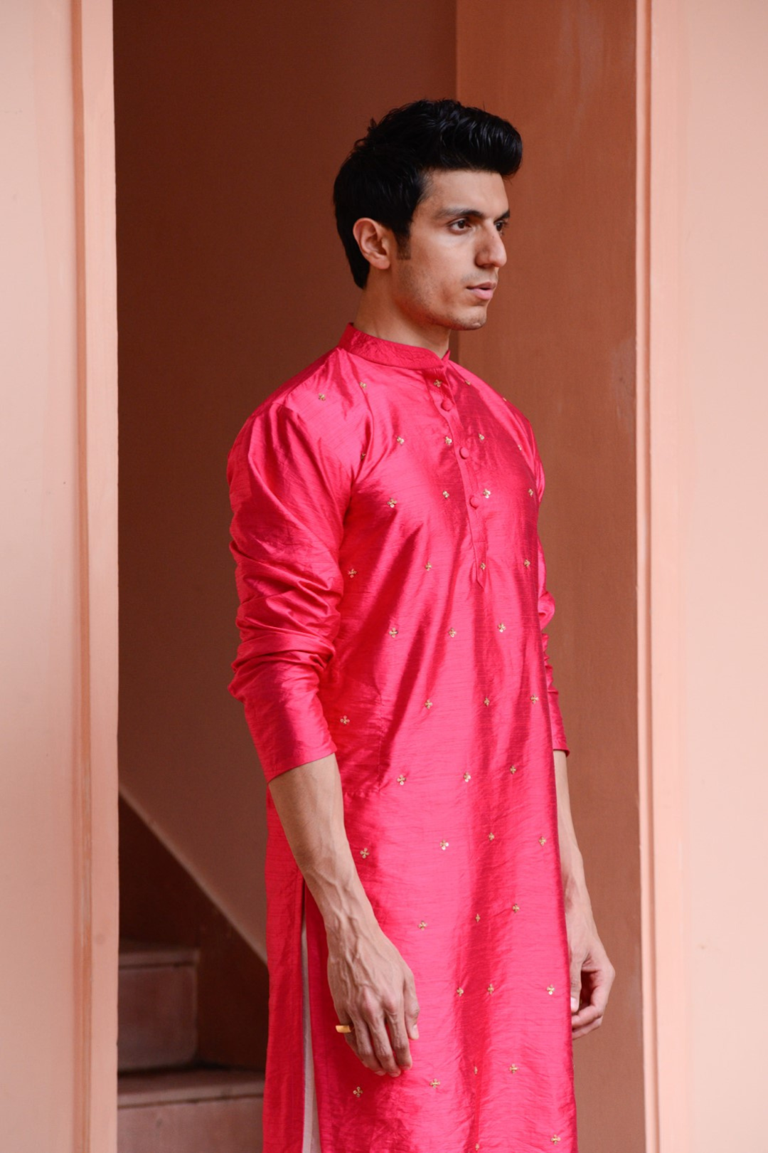 Pink passion kurta