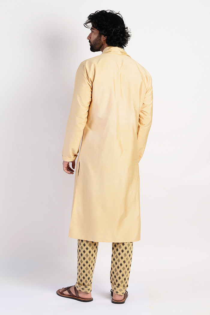 Gold Scarf Kurta