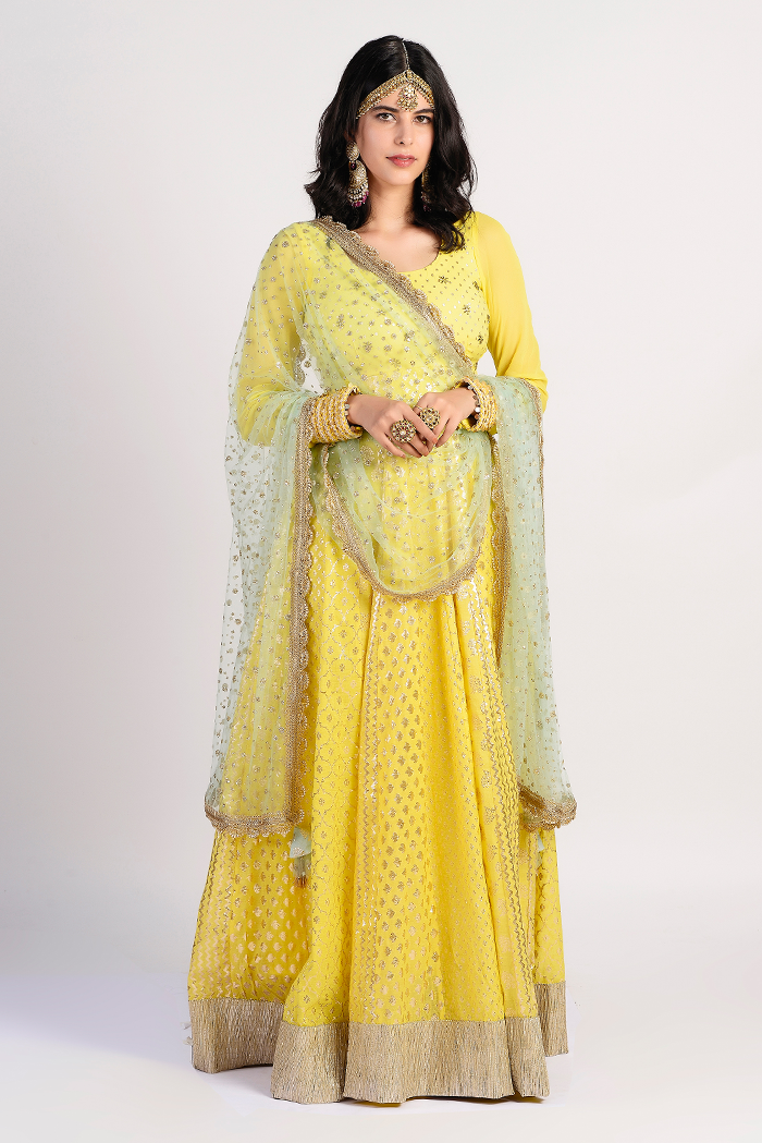 Yellow Haze Anarkali