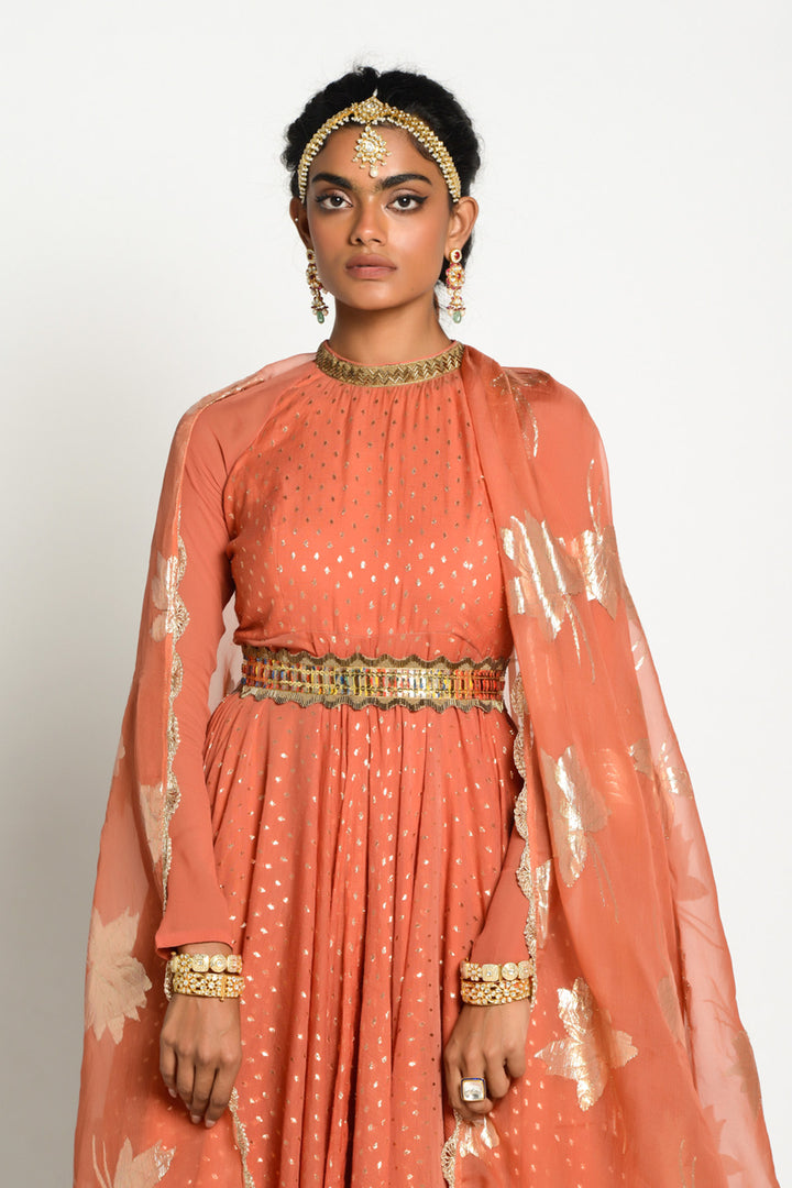 Noori Anarkali & Organza Duppata & Belt