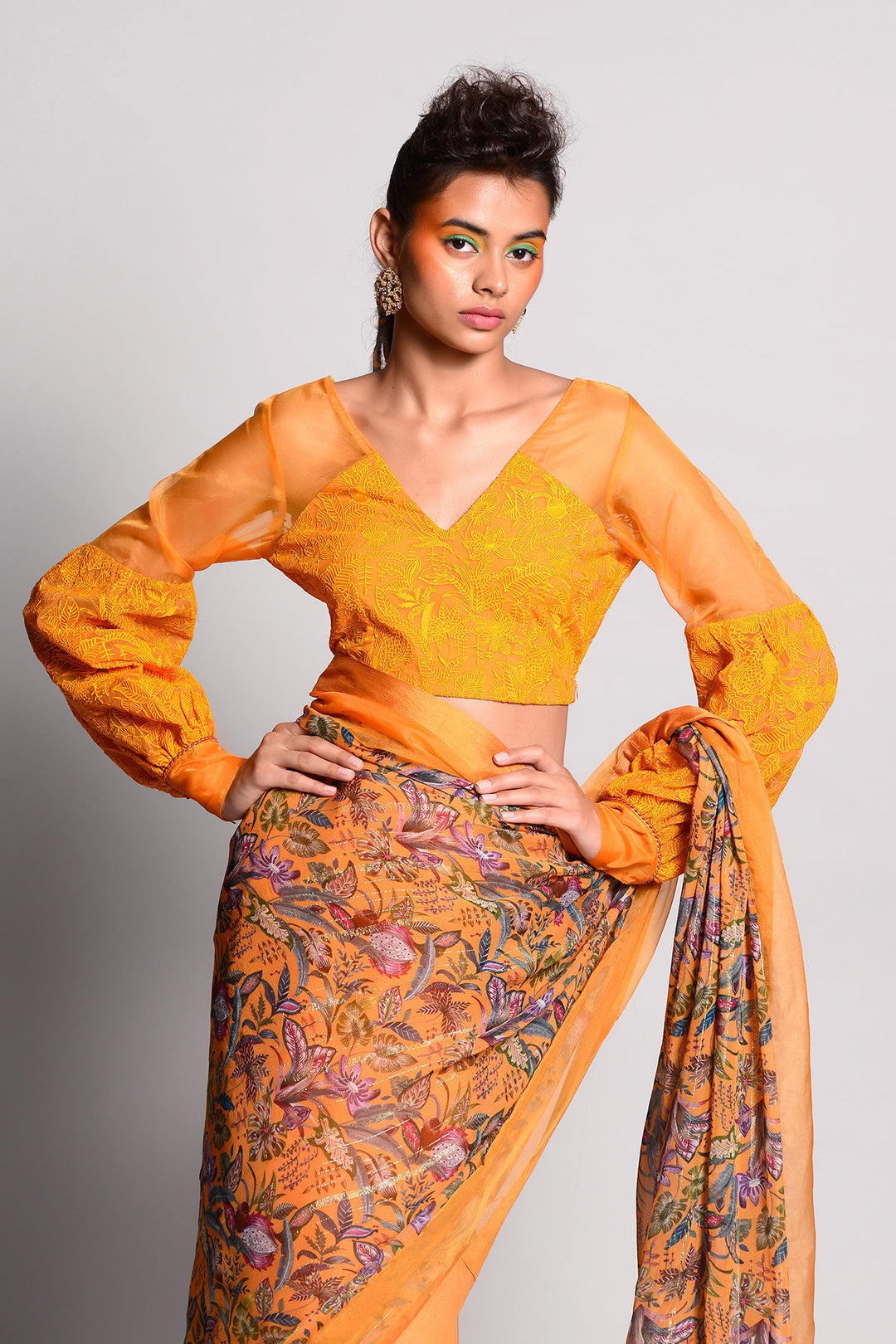 Rv Ochre Signature Saree