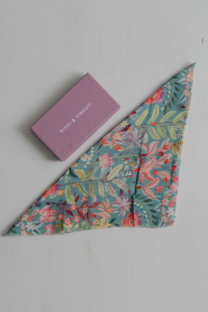 RV Pocket Square- Aqua