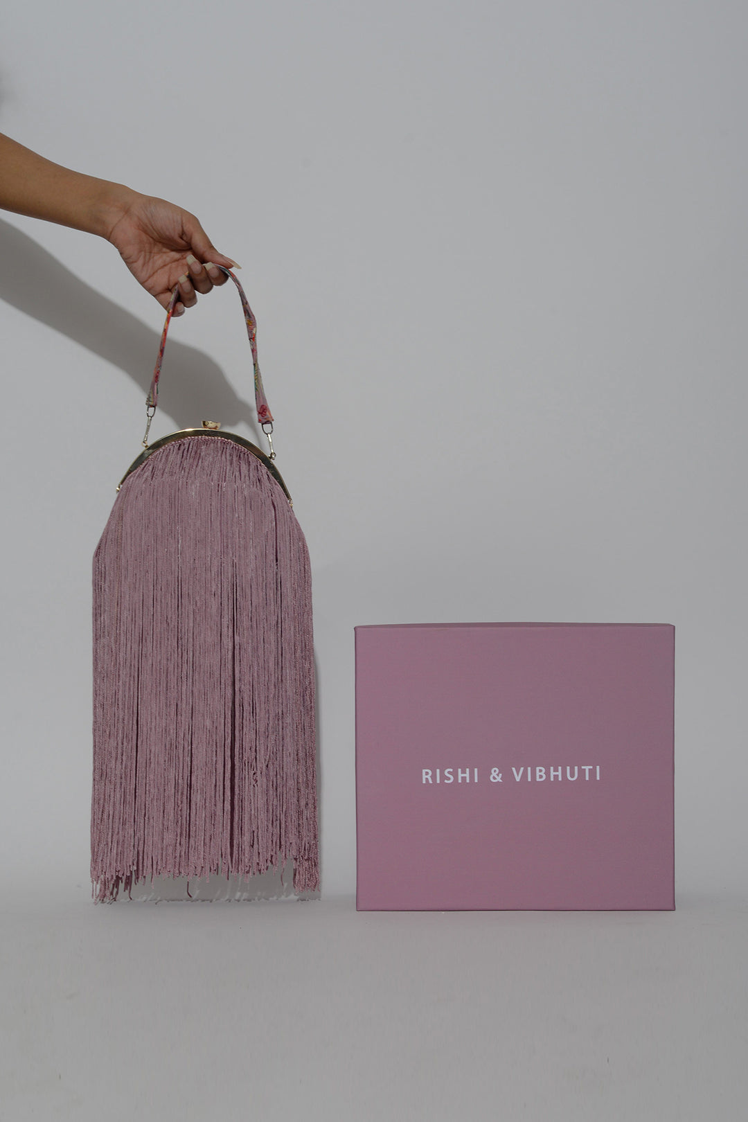 RV Fringe Bag - Dusty Pink