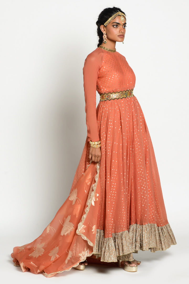 Noori Anarkali & Organza Duppata & Belt