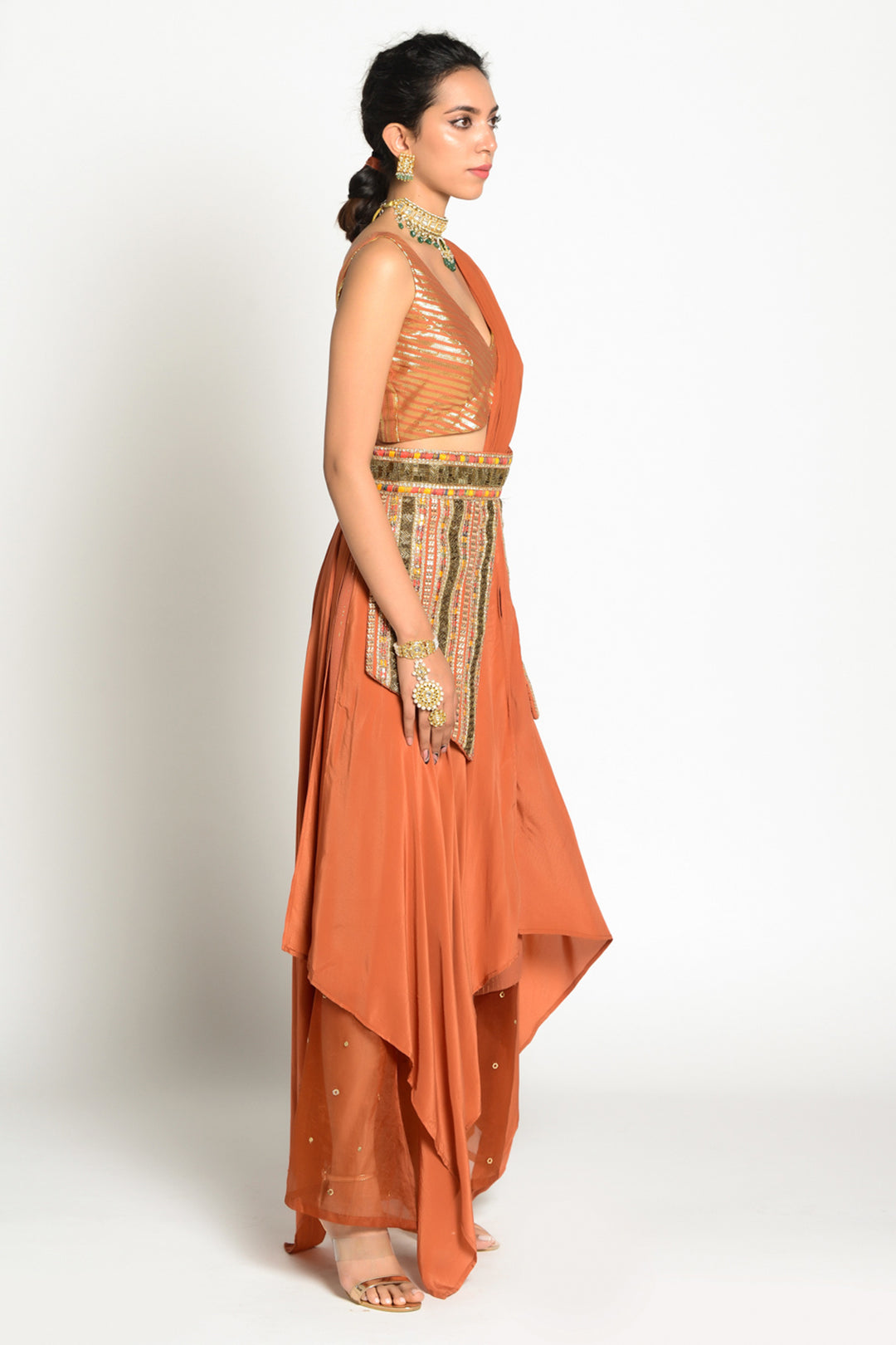 Imtehaan Drape Dress