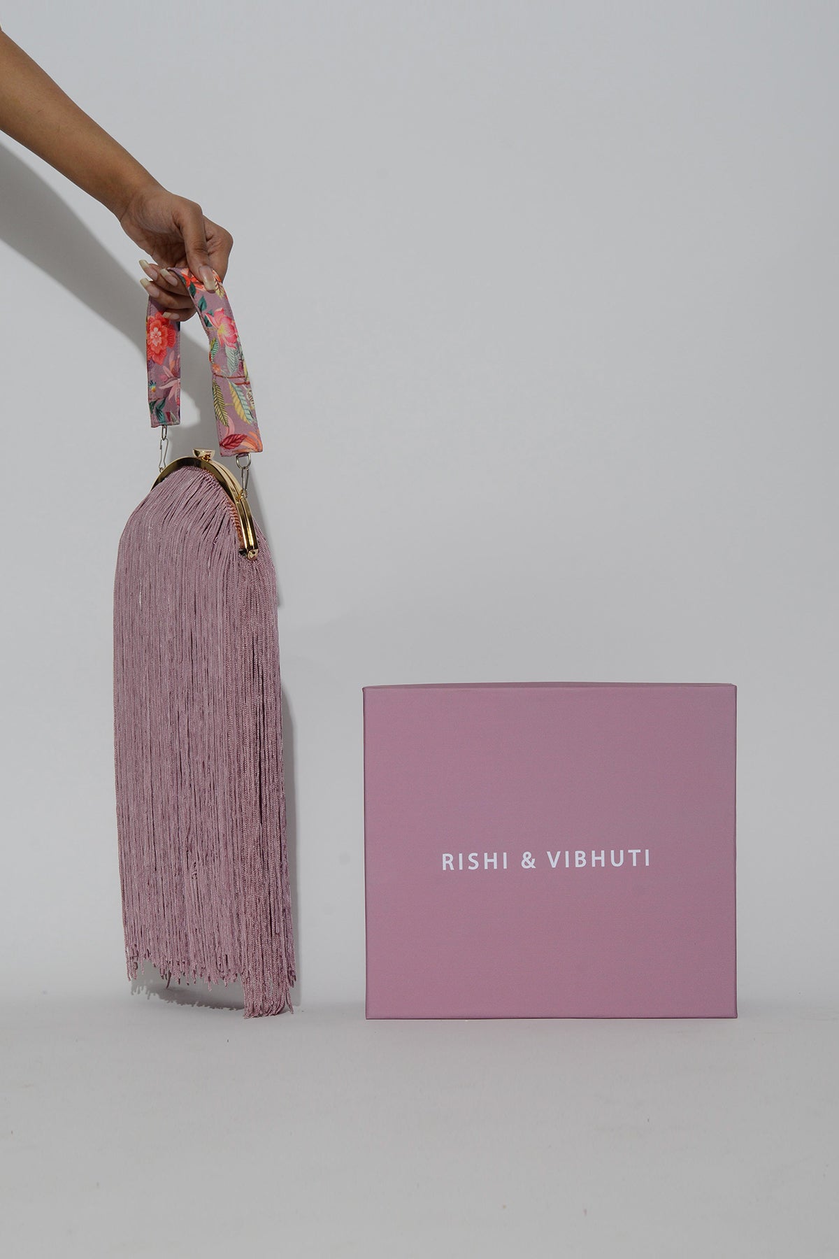 RV Fringe Bag - Dusty Pink
