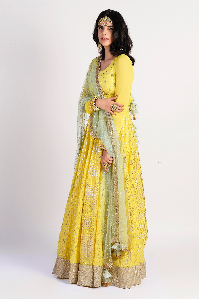 Yellow Haze Anarkali