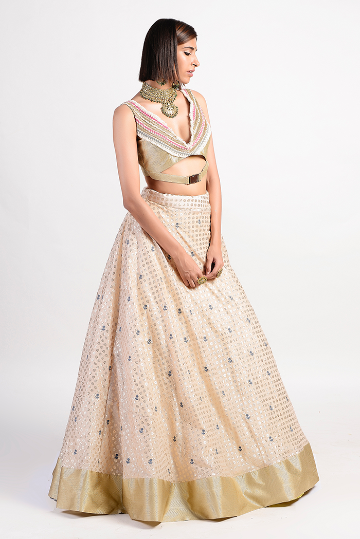 Antique Rose Lehenga