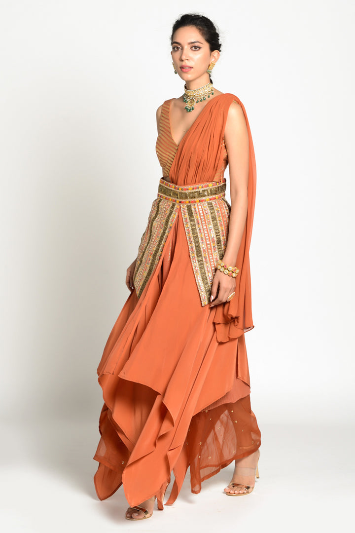 Imtehaan Drape Dress