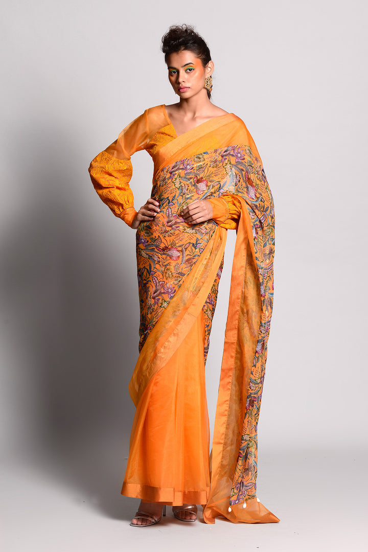 Rv Ochre Signature Saree