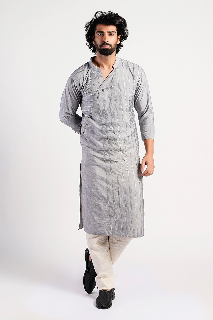 Disc Grey Kurta