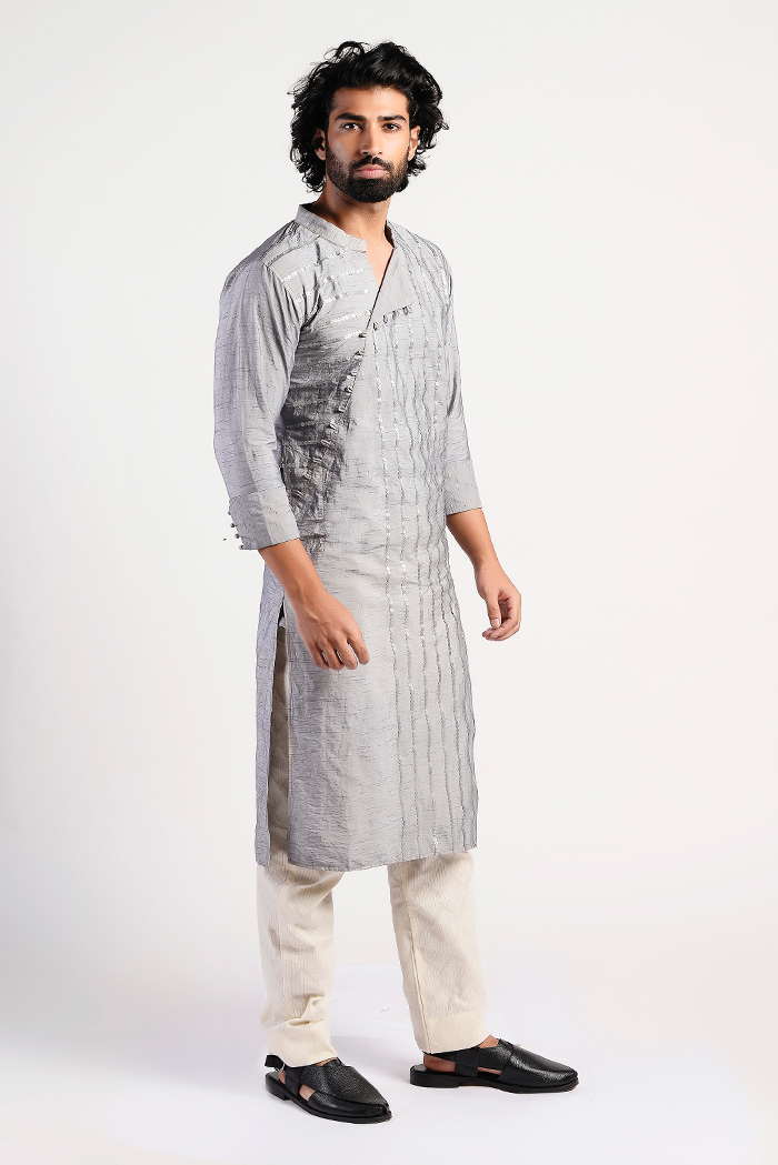 Disc Grey Kurta