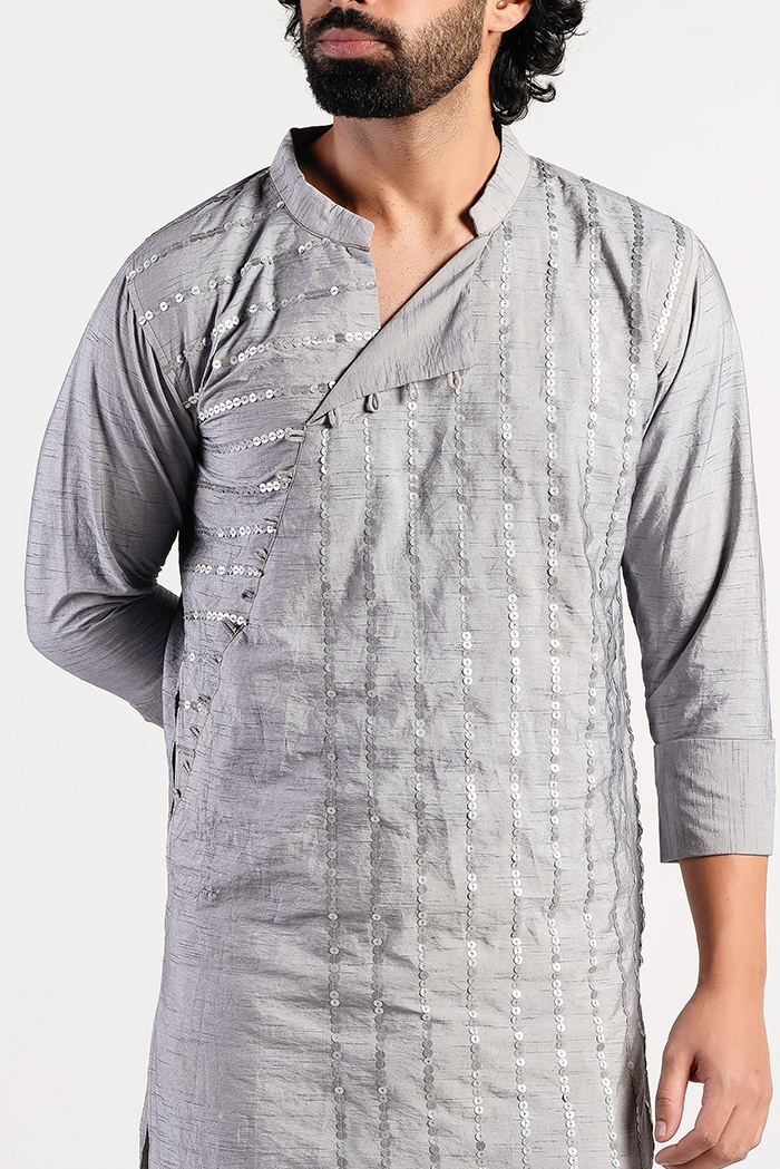 Disc Grey Kurta