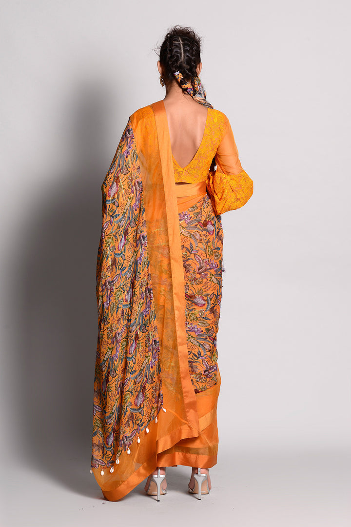 Rv Ochre Signature Saree